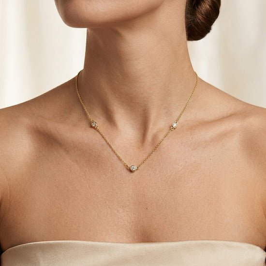 Diamond Necklace with Round Brilliants