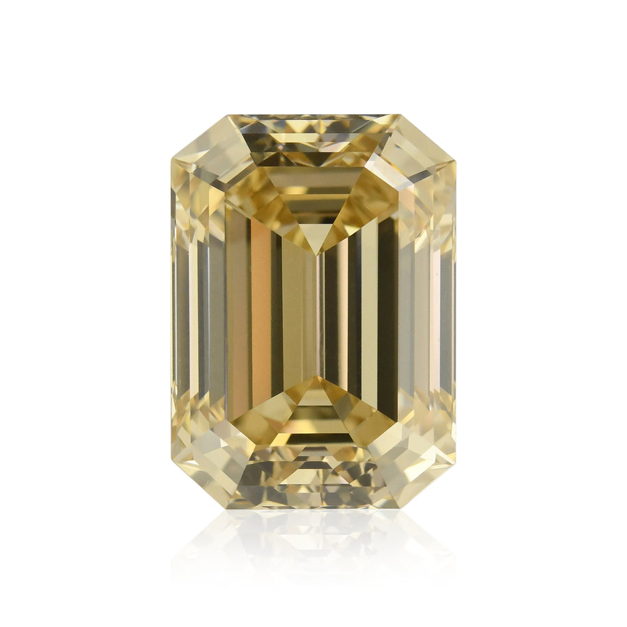 3.01 Carat Fancy Brown Yellow Emerald Diamond IF GIA