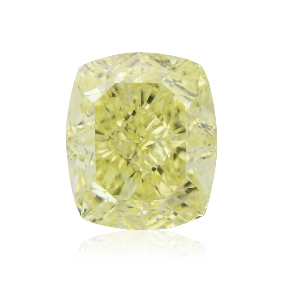 3.01 Carat Fancy Yellow Cushion Diamond VS2 GIA