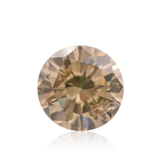 3.02 Karat Fancy Yellowish Brown runder Diamant I1 GIA