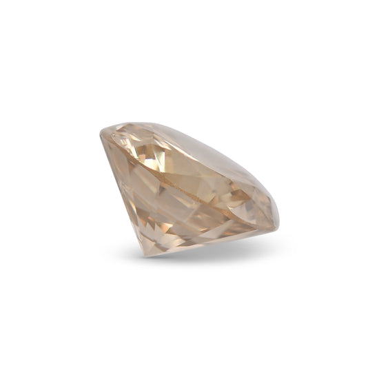 3.02 Carat Fancy Yellowish Brown Round Diamond I1 GIA