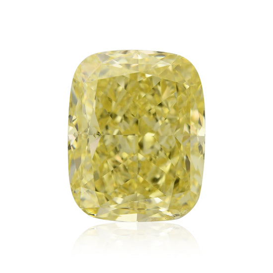 Diamante Cushion Fancy Yellow da 3,02 carati VS2 GIA