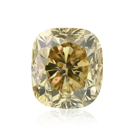 3.03 Karat Fancy Brown Yellow Cushion Diamant SI2 GIA
