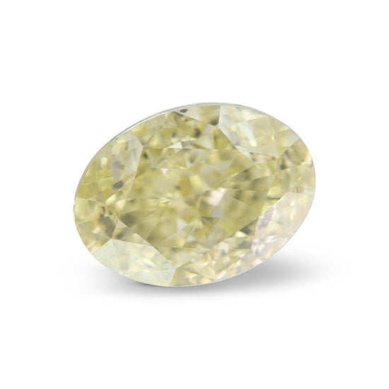 3.03 Carat Fancy Light Brownish Yellow Oval Diamond SI1 GIA
