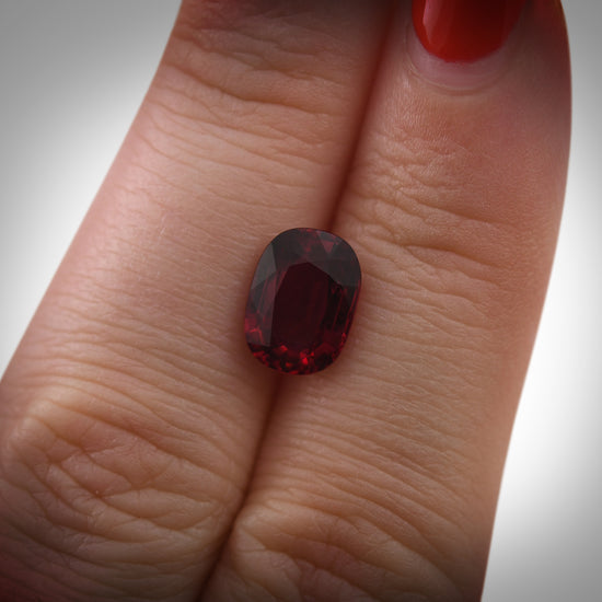 3.03 Carat Red MOZAMBIQUE Cushion Ruby AGL
