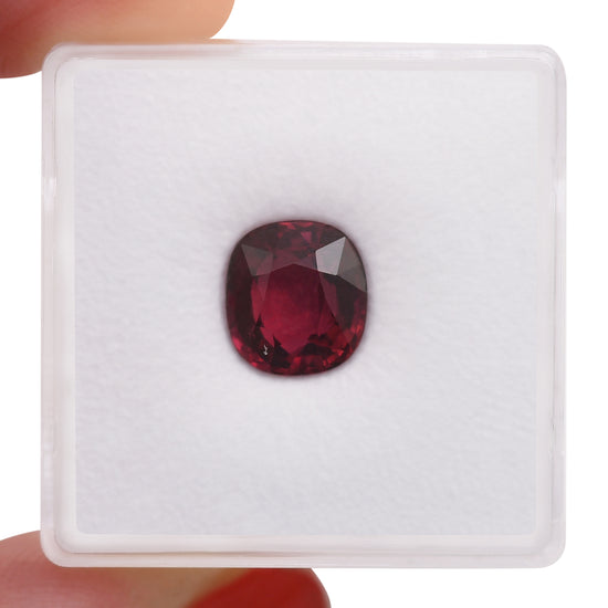 3.03 Carat Red MOZAMBIQUE Cushion Ruby AGL & GRS