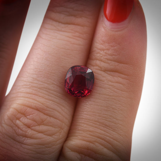 3.03 Carat Red MOZAMBIQUE Cushion Ruby AGL & GRS
