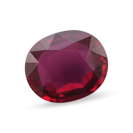 3.05 Carat Red MOZAMBIQUE Oval Ruby AGL