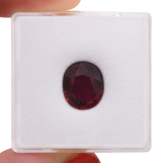 3.05 Carat Red MOZAMBIQUE Oval Ruby AGL