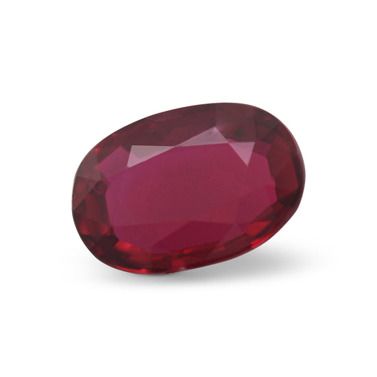 3.06 Carat Red BURMESE Oval Ruby GIA