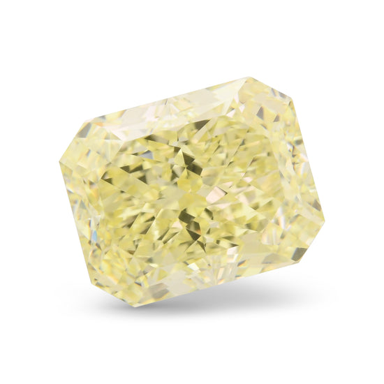 3.07 Carat Fancy Light Yellow Radiant Diamond IF GIA