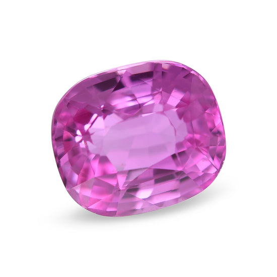 3.07 Carat Pink MADAGASCAR Cushion Sapphire GIA