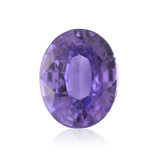 3.11 Carat Purple MADAGASCAR Oval Sapphire GIA