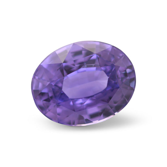 3.11 Carat Purple MADAGASCAR Oval Sapphire GIA