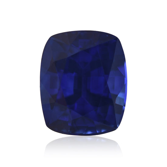 3.12 Karat Blauer Ceylonsaphir Kissenschliff CD