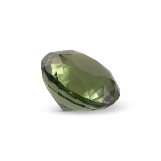 3.12 Carat Green MADAGASCAR Round Sapphire CD No Heat