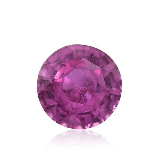 Zaffiro rotondo rosa del MADAGASCAR di 3,13 carati CD