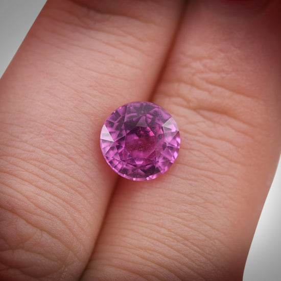 3.13 Carat Pink MADAGASCAR Round Sapphire CD