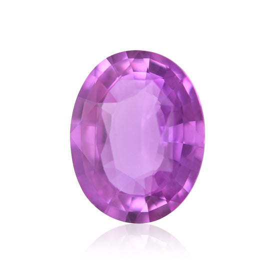 Zaffiro ovale GIA rosa del MADAGASCAR di 3,13 carati