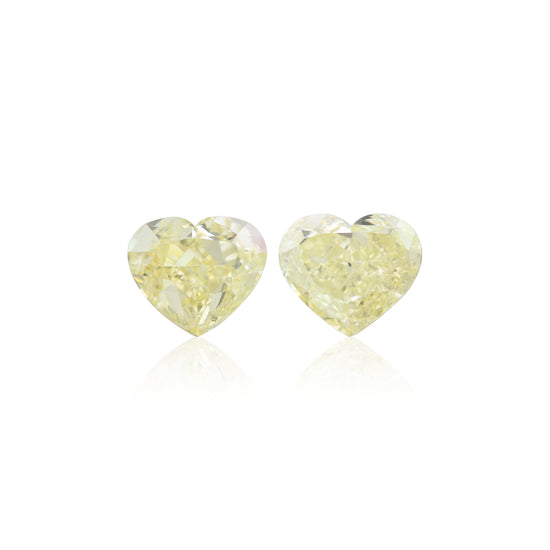 Diamante a cuore Fancy Light Yellow da 3,23 carati, purezza VS1, certificato GIA
