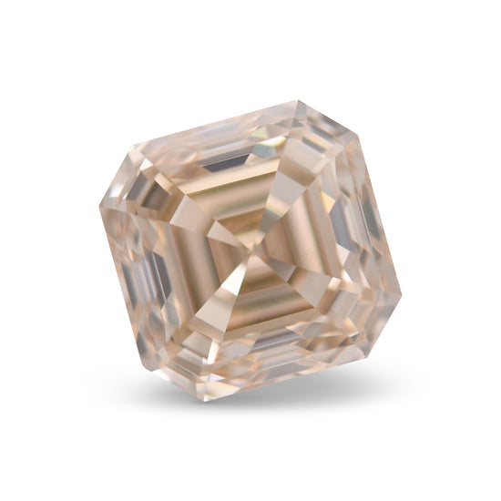 3.25 Carat Light Brown Asscher Diamond VS2 GIA