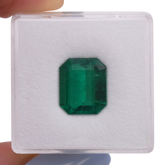 3.32 Carat Green COLOMBIAN Emerald Emerald GRS