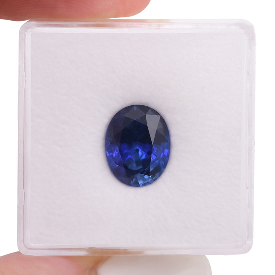 3.44 Carat Blue SRI LANKAN Oval Sapphire CD