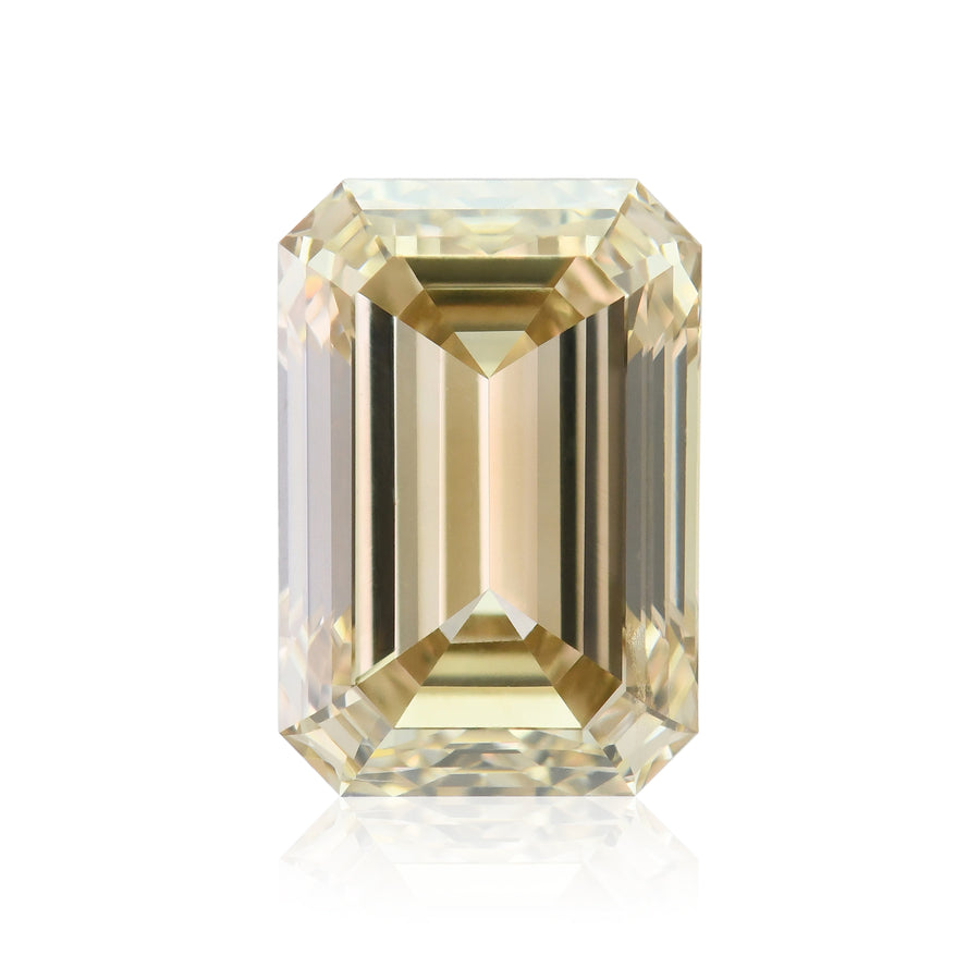 Diamante taglio smeraldo Fancy Yellowish Brown da 3,52 carati, VVS1, certificato GIA