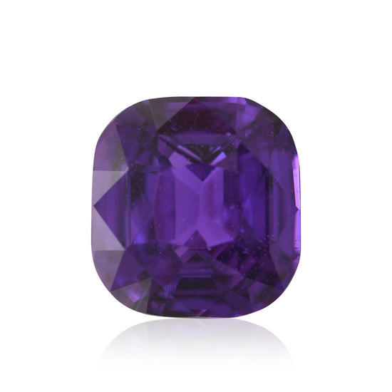3.54 Carat Purple MADAGASCAR Cushion Sapphire GIA
