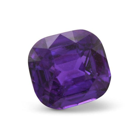 3.54 Carat Purple MADAGASCAR Cushion Sapphire GIA