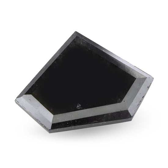 3.57 Carat Fancy Black Shield-Cut Diamond  GIA