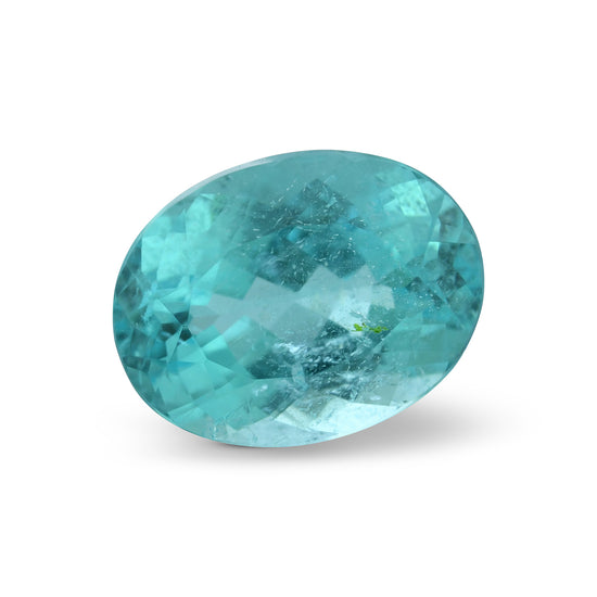3.61 Carat Blue (Mozambique) Oval Paraiba Tourmaline