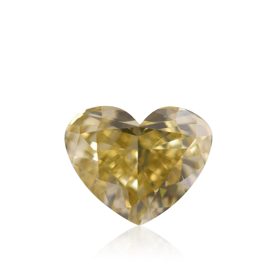 Diamante a cuore Fancy Deep Brownish Yellow da 3,61 carati VS2 GIA