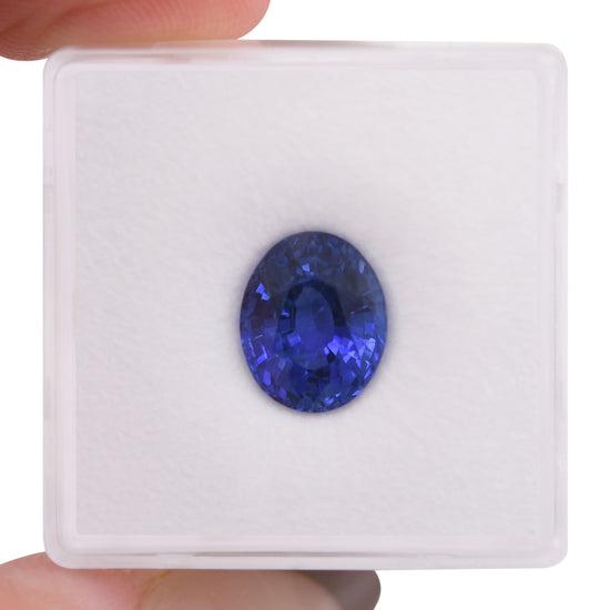 3.63 Carat Blue SRI LANKA Oval Sapphire GIA