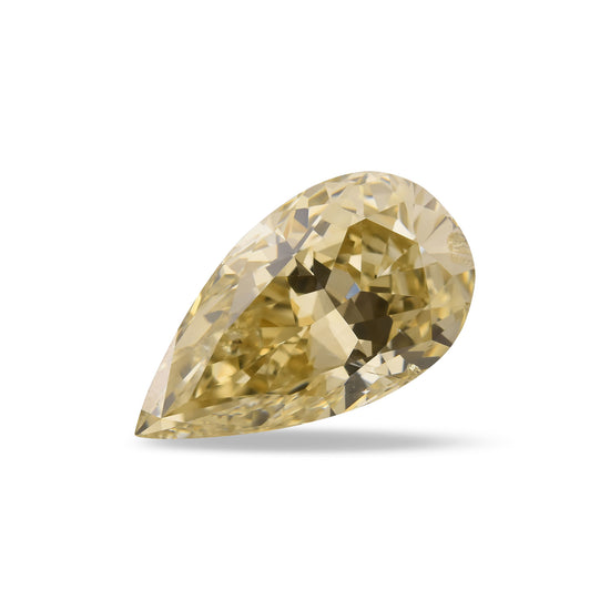 ألماسة كمثرية Fancy Brownish Greenish Yellow بوزن 3.70 قيراط (SI2) GIA