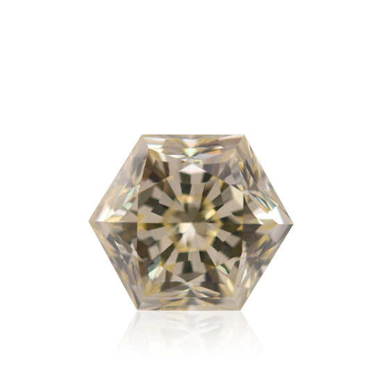 3,80 Karat Phantasiegelber sechseckiger Diamant I1 GIA