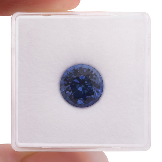 3.85 Carat Blue SRI LANKA Round Sapphire CD