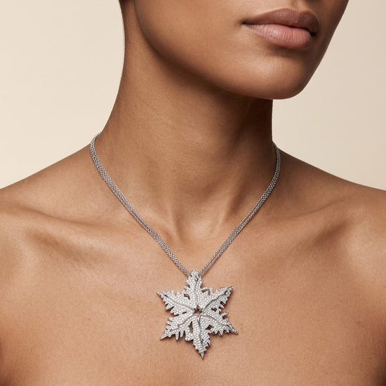 White Diamond Pave Couture Pendant