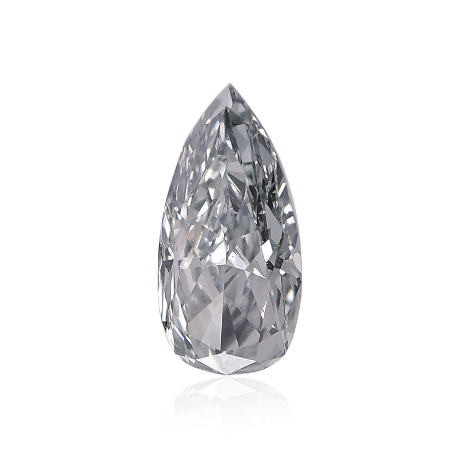 0.50 Carat Fancy Gray Blue Pear Diamond SI1 GIA