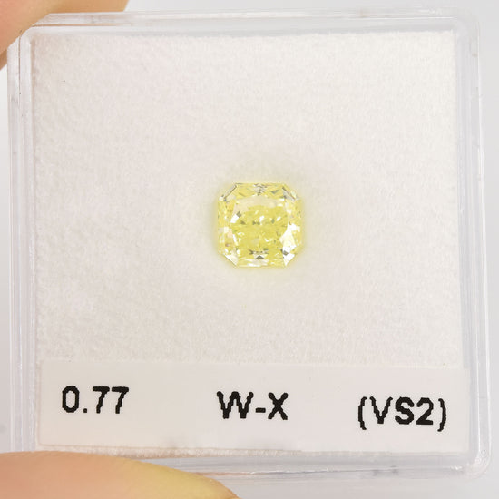 0.77 Carat W-X Radiant Diamond (VS2)