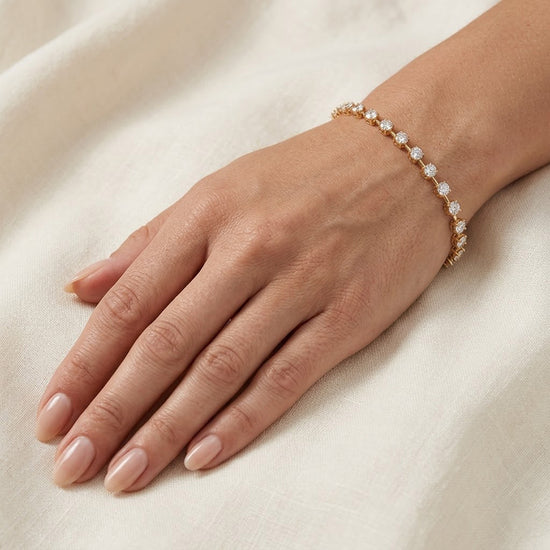 Round Brilliant Diamond Bracelet