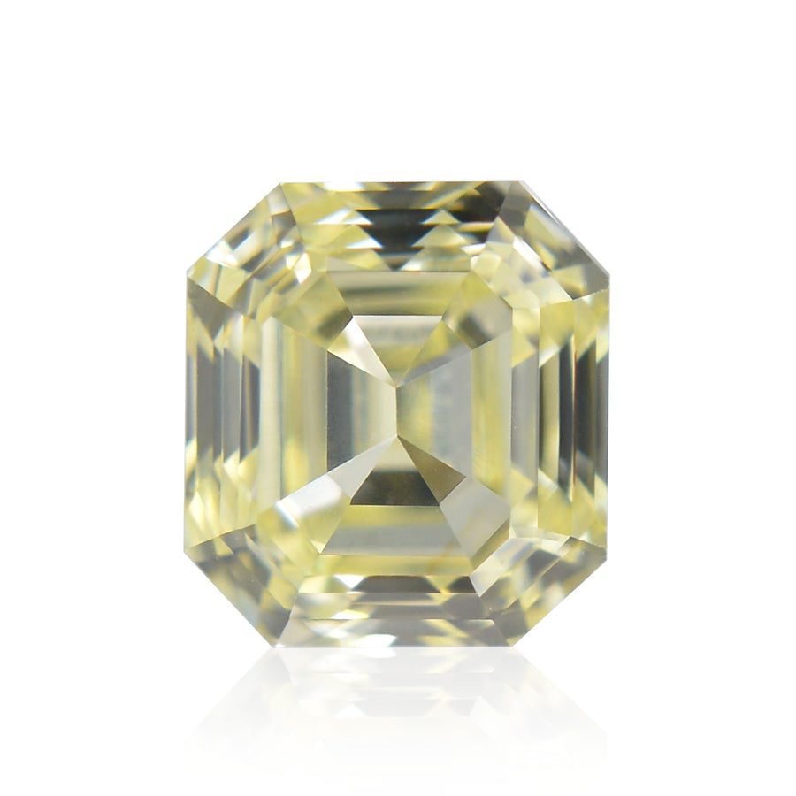 0,56 Karat Fancy Light Yellow Smaragd Diamant VVS2 IGI