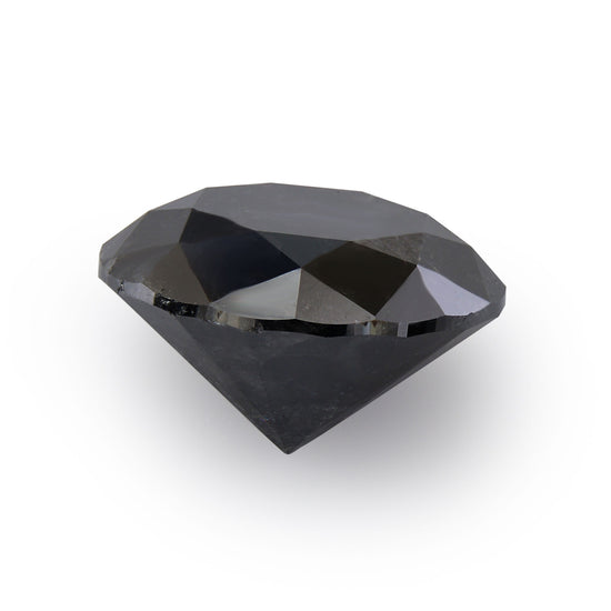 6.02 Carat Fancy Black Round Brilliant Diamond  GIA