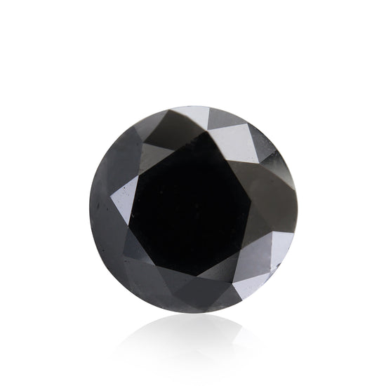 6,02 Karat Fancy Black runder Brillant-Diamant GIA