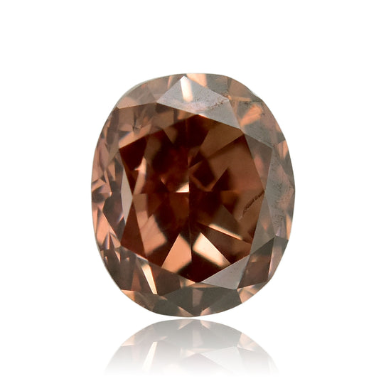 Diamante Ovale Fancy Brown Orange 0,17 carati SI2 GIA