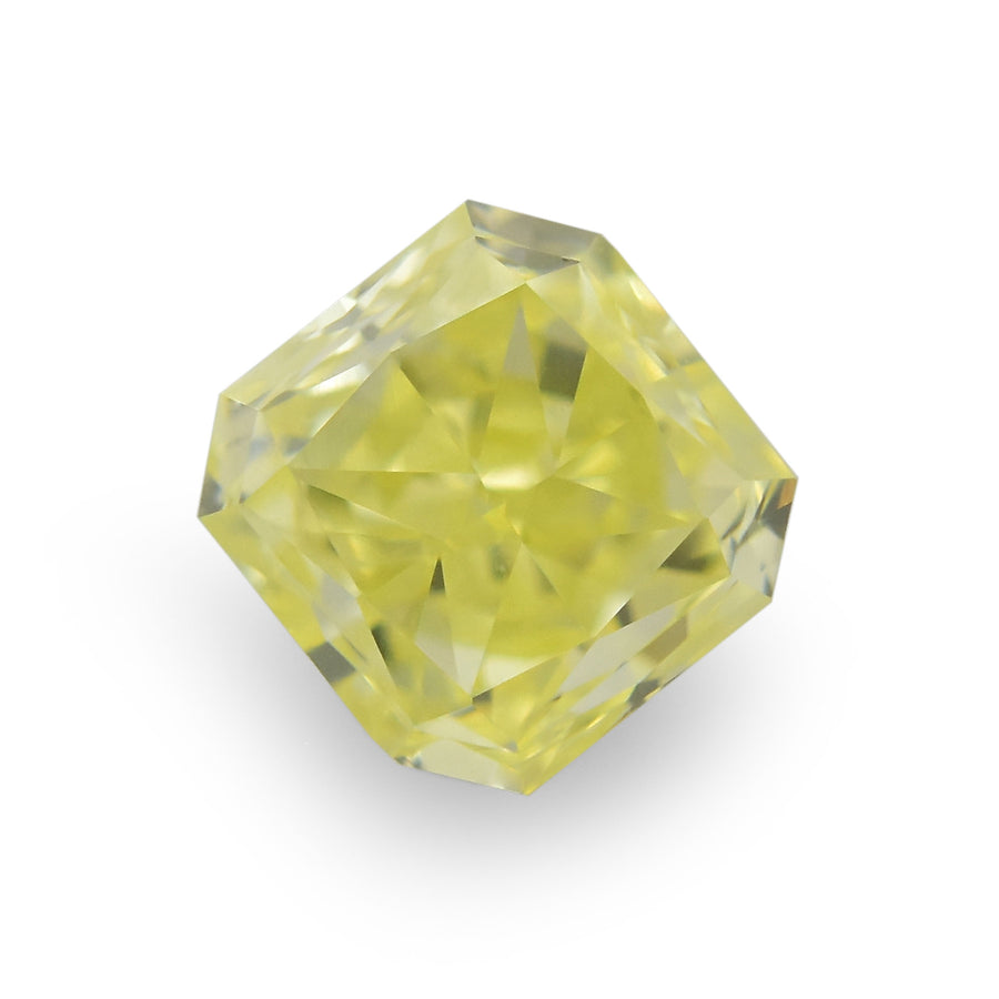 0.41 Carat Fancy Intense Yellow Radiant Diamond VS1 IGI