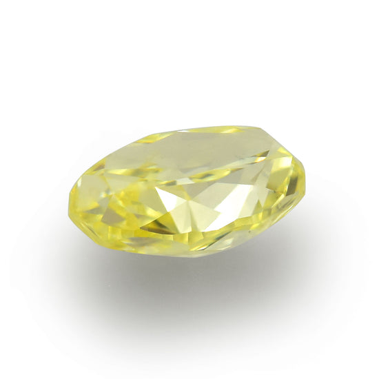 0.52 Carat Fancy Yellow Oval Diamond VS2 IGI