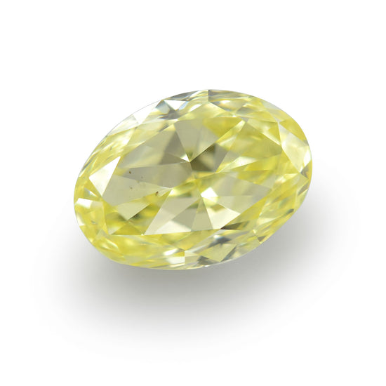 0.52 Carat Fancy Yellow Oval Diamond VS2 IGI