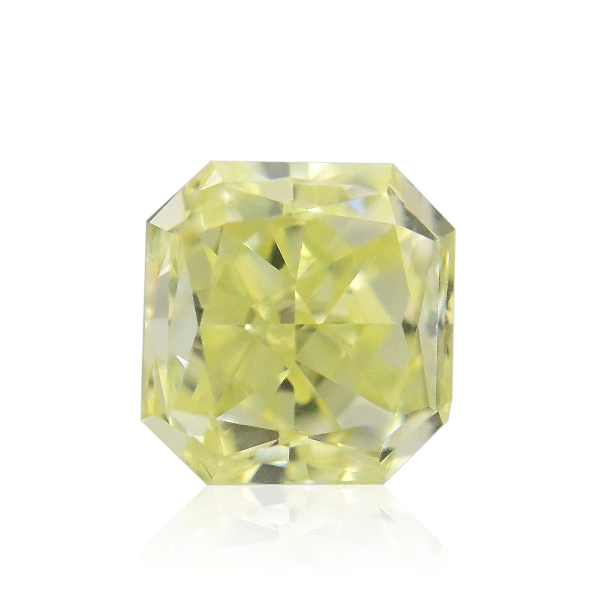【ラボダイヤ】イエロー0.256ct 0.60 Carat W-X Radiant Diamond VS1 IGI | LEIBISH