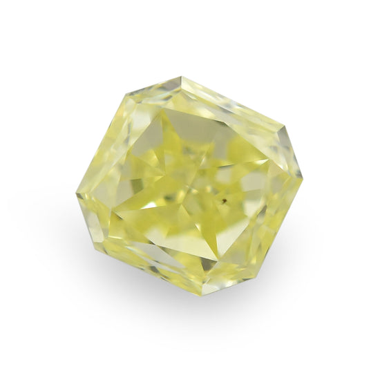 0.37 Carat Fancy Light Yellow Radiant Diamond VS2 IGI